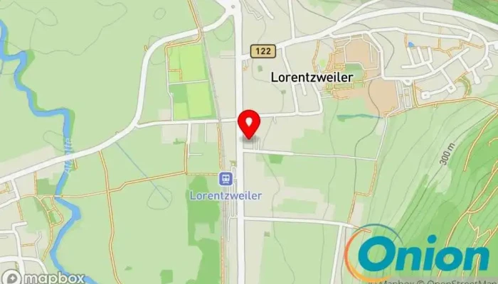 Kaart vun Administration Communale de Lorentzweiler Gemeindeverwaltungsamt zu Lorentzweiler