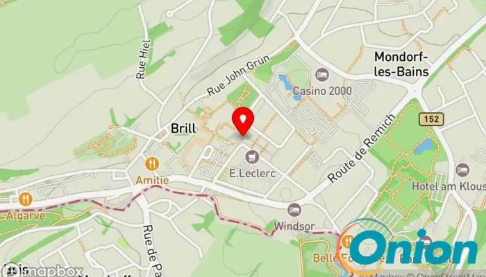 Kaart vun Administration Communale de Mondorf-les-Bains Stadtverwaltung, Behörde, Kommunalverwaltung, Gemeindeverwaltungsamt zu Bad Mondorf