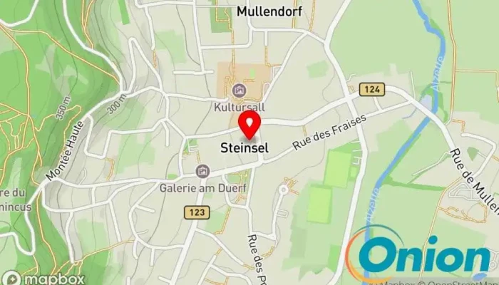 Kaart vun Administration Communale de Steinsel Gemeindeverwaltungsamt zu Steinsel