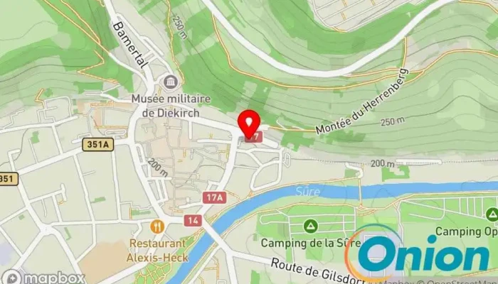 Kaart vun Administration du Cadastre et de la Topographie - Mensuration région Nord Landesregierungsamt zu Diekirch