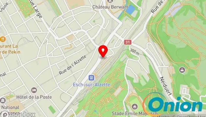 Kaart vun Alliance Intérim Zeitarbeitsagentur zu Esch an der Alzette