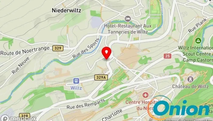 Kaart vun Är Secherheet Security Sàrl Sicherheitsdienst zu Wiltz