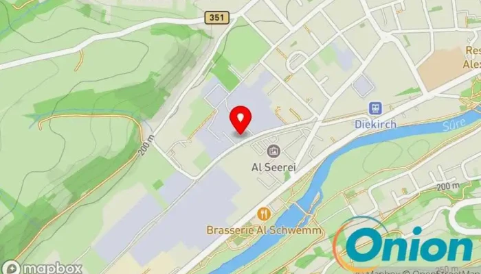 Kaart vun Ateliers HOFFMANN Sàrl Metallbauunternehmen, Aluminiumanbieter, Zimmermann, Hufschmied, Industriegas-Anbieter, Schlüsseldienst, Metallhandlung, Sandstrahldienst zu Diekirch