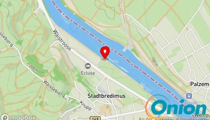 Kaart vun Barrage-Ecluse Stadtbredimus-Palzem Verkehrssicherheitsdienstleister zu Stadtbredimus