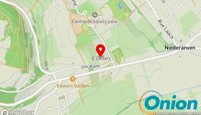 Kaart vun Beweng Security Solutions Niederanven Installateur von Sicherheitssystemen zu Niederanven