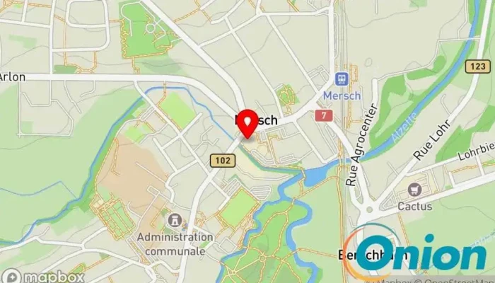 Kaart vun Boss Café Bar zu Mersch