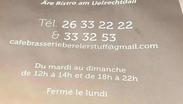Cafe Bereler Stuff Speisekarte - Walferdingen