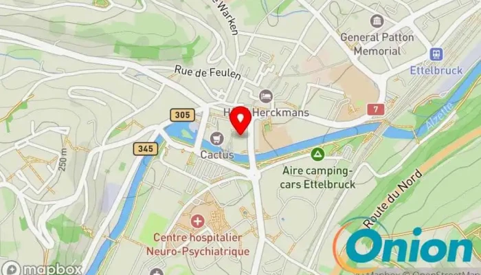 Kaart vun CAPE-Centre des Arts Pluriels Ettelbruck Kulturzentrum, Kulturverein, Veranstaltungsort für Livemusik, Theater zu Ettelbruck