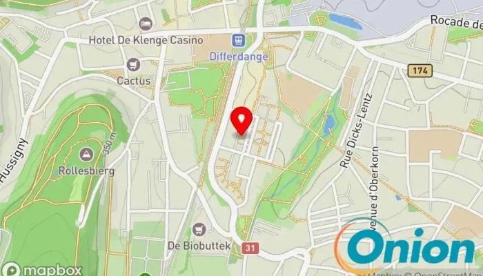 Kaart vun Casa Confor Sàrl Reinigungsdienst, Hausreinigungsdienst, Hausmeisterservice, Hochdruck-Reinigungsdienst, Fensterreinigungsdienst zu Differdange