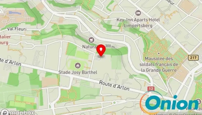 Kaart vun Centre de ressources de la Ville de Luxembourg Recyclinghof zu Luxemburg