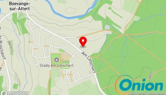 Kaart vun Centre d'incendie et de secours Boevange-sur-Attert Feuerwache zu Helperknapp