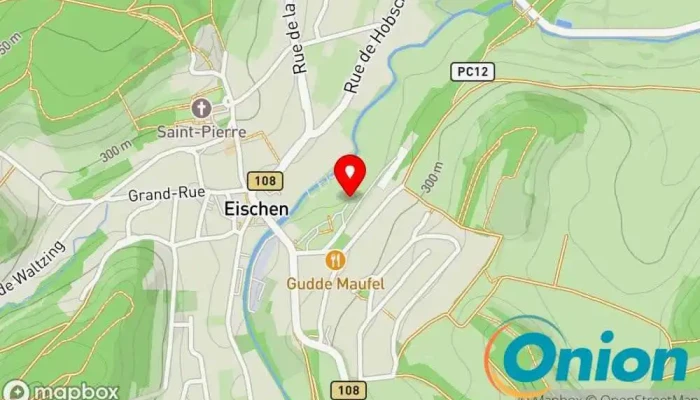 Kaart vun Centre d'Incendie et de Secours Hobscheid Feuerwache zu Habscht