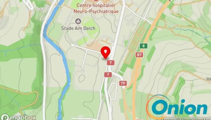 Kaart vun CFM - Comptoir des Fers et Métaux SA SA Klempnerbedarf zu Ettelbruck