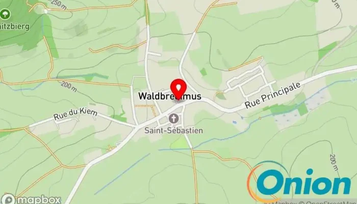 Kaart vun Chargy Charging Station Ladestation für Elektrofahrzeuge zu Bous-Waldbredimus