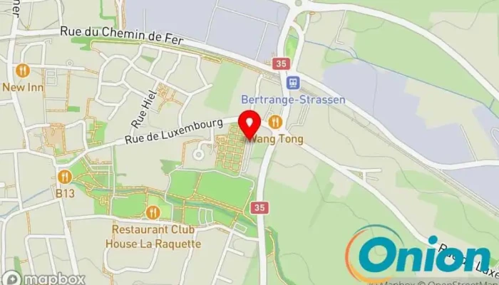 Kaart vun Chargy Charging Station Ladestation für Elektrofahrzeuge zu Bertrange