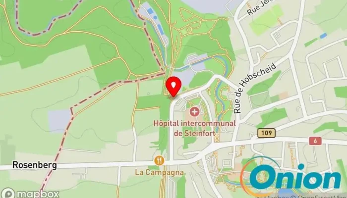 Kaart vun Chargy Ladestation Ladestation für Elektrofahrzeuge zu Steinfort
