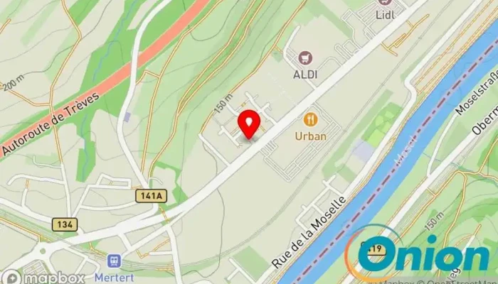 Kaart vun Chargy Ladestation Ladestation für Elektrofahrzeuge zu Mertert