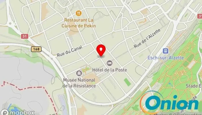 Kaart vun Chrono job Zeitarbeitsagentur, Arbeitsvermittlung zu Esch an der Alzette
