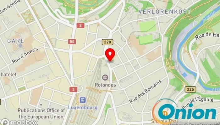 Kaart vun Clarence Concept Computersupport und -dienste, Entwurfsbüro zu Luxemburg