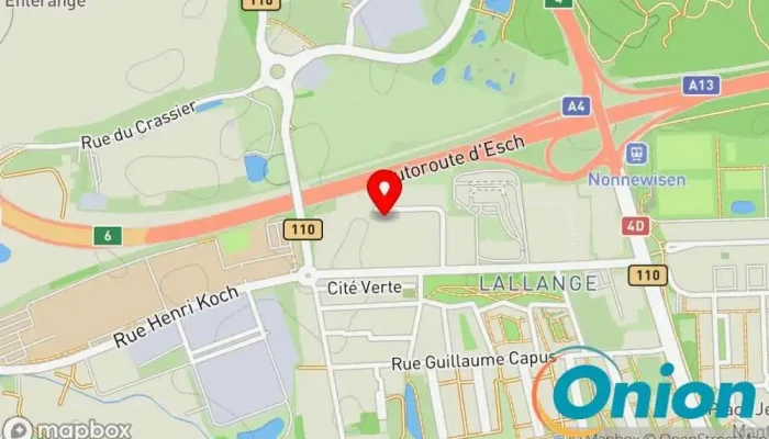 Kaart vun Climax Luxembourg Sàrl Heizungs- und Klimatechnikbetrieb zu Esch an der Alzette