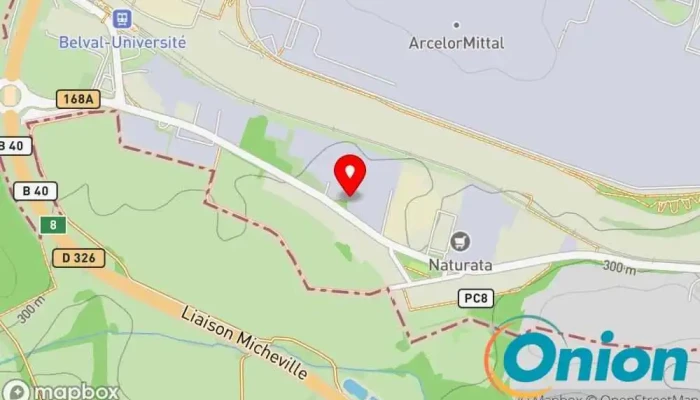 Kaart vun Dacia Groupe Autosphere | Esch-Belval Dacia-Händler, Karosseriewerkstatt, Autowerkstatt, Fahrzeugzubehörgeschäft, Reifengeschäft zu Esch an der Alzette