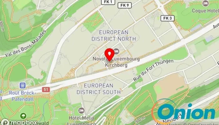 Kaart vun De Feierwon Restaurant zu Luxemburg
