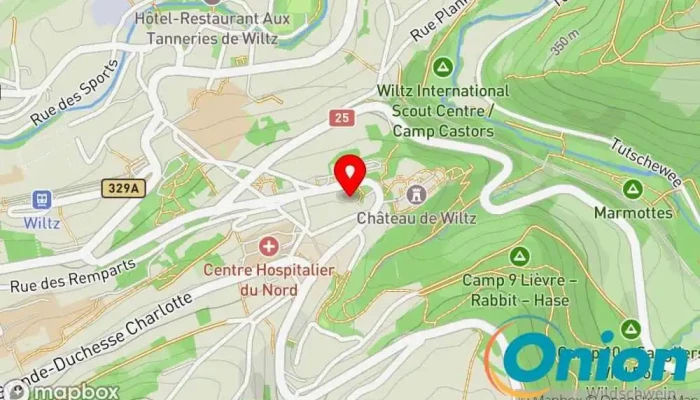 Kaart vun De Weeltzer Konzept Restaurant zu Wiltz