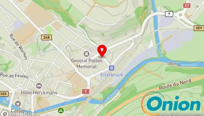 Kaart vun Decortina SARLS Bauunternehmen, Baustoffhandel, Farbenfachgeschäft zu Ettelbruck