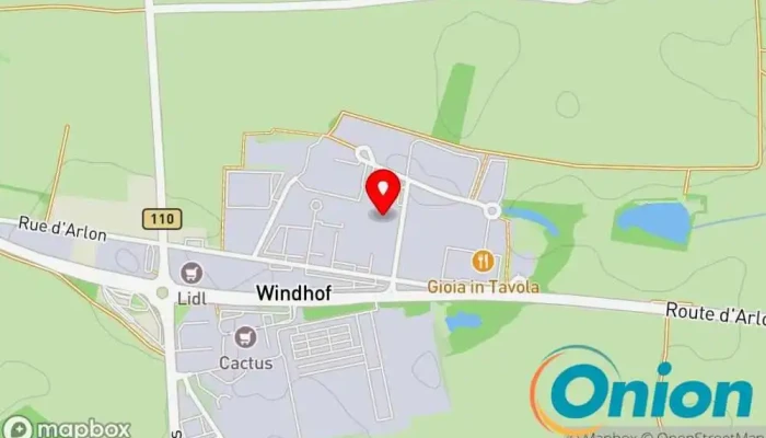 Kaart vun Devoteam P.S.F. Luxembourg (Windhof) IT-Berater, Computersupport und -dienste, Bildungszentrum zu Koerich
