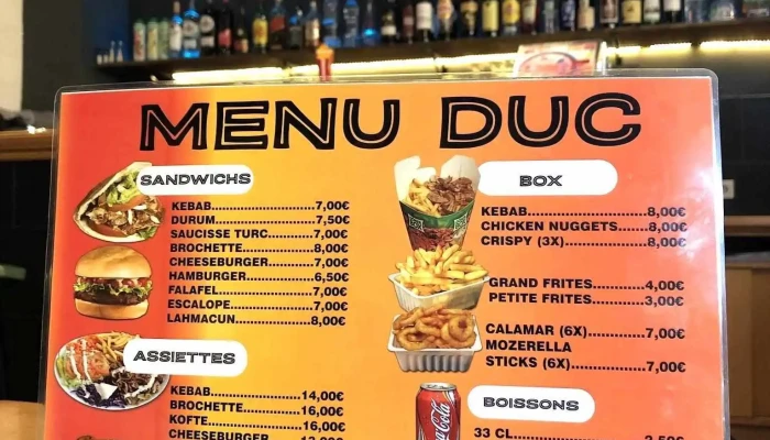 Duc Brasserie -  Speisekarte - Hesperingen