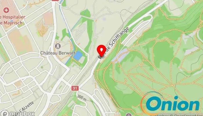 Kaart vun EK Nettoyage Reinigungsdienst, Hausreinigungsdienst, Hausmeisterservice, Entsorgungsunternehmen, Fensterreinigungsdienst zu Esch an der Alzette