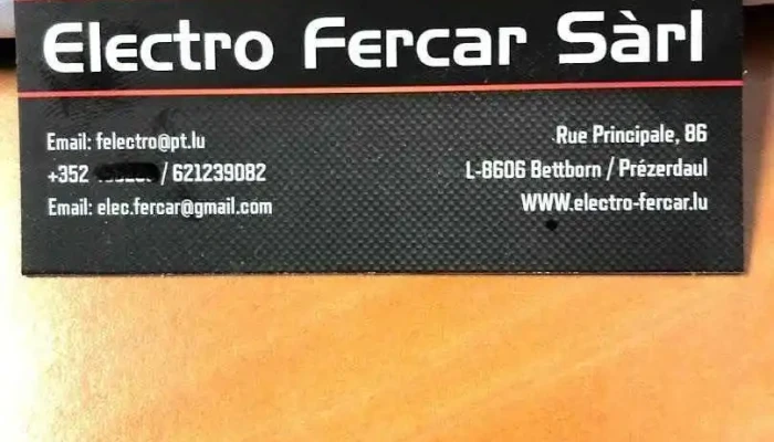 Electro Fercar Sàrl - Préizerdaul