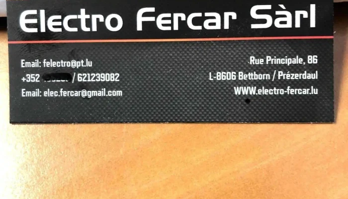 Electro Fercar Sarl Wei Do Ukommene - Préizerdaul