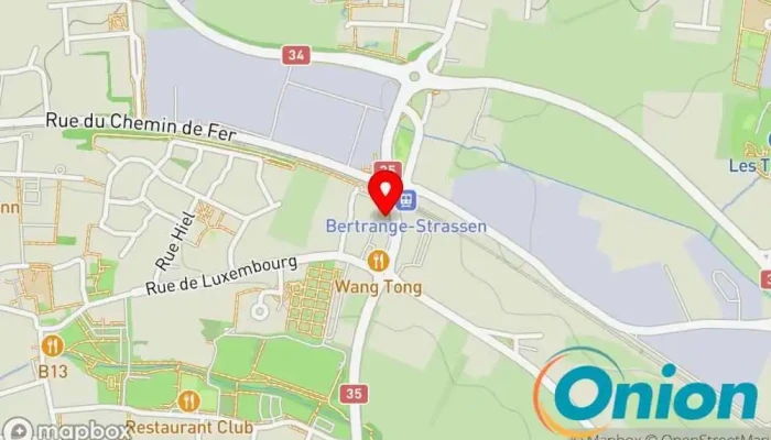 Kaart vun ElectroThermoLux s.à.r.l. Sanitärinstallateur, Elektriker zu Bertrange