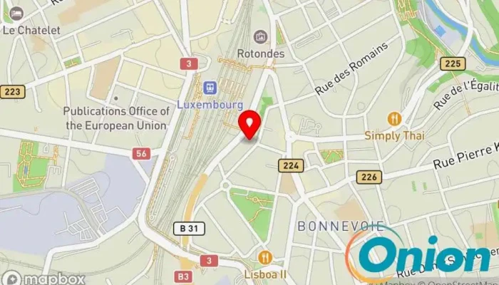 Kaart vun Espace Couleurs Sàrl Maler, Anbieter von Betonprodukten, Bauunternehmen, Farbenfachgeschäft, Betrieb für Fassadenverkleidungen zu Luxemburg
