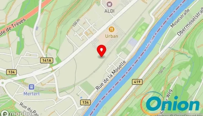 Kaart vun Esso-Ladestation Ladestation für Elektrofahrzeuge zu Mertert