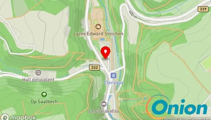 Kaart vun Ets. J.P. Rinnen et Fils Fliesenfachhandel, Sanitärtechnik, Bäderstudio, Baustoffhandel, Bauunternehmen, Terrassenbauer, Handwerk, Saunageschäft zu Clerf