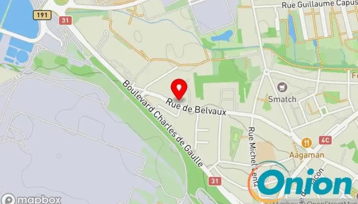 Kaart vun ETS STASIAK Succ. Dzefko Maler, Betrieb für Fassadenverkleidungen zu Esch an der Alzette