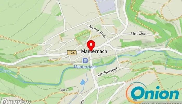 Kaart vun Eye-T S.à r.l. Computergeschäft, Computerreparaturdienst, Softwarehändler, Computersupport und -dienste zu Manternach