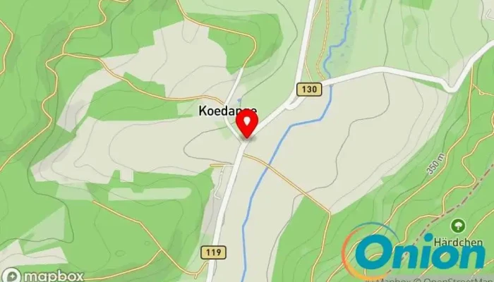 Kaart vun FISCHBACH (MERSCH), Koedange Bushaltestelle zu Fischbach