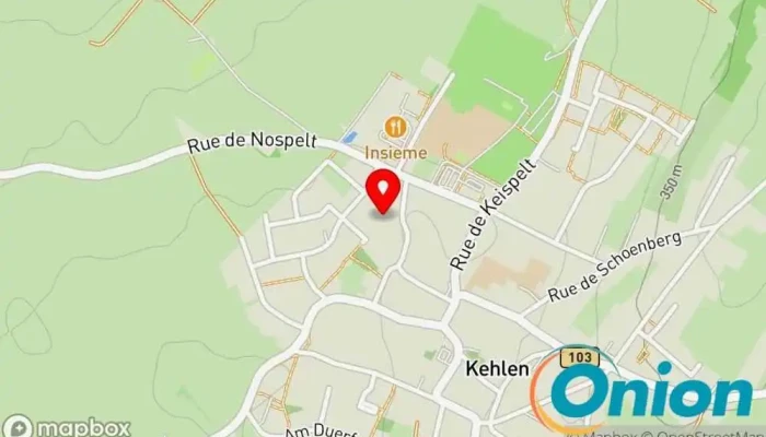 Kaart vun Garage de Kehlen Autowerkstatt, Karosseriewerkstatt, Autokarosseriebauer, Mechaniker zu Kehlen