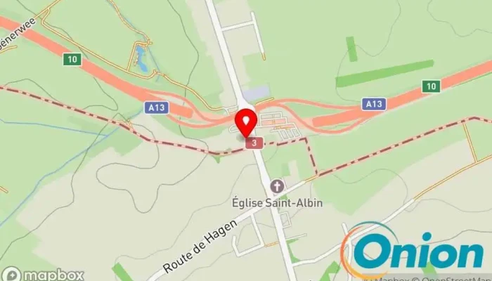 Kaart vun Hëllef Doheem - Centre d'Aide et de Soins Frisange Haushaltshilfe, Altenpflege zu Frisange