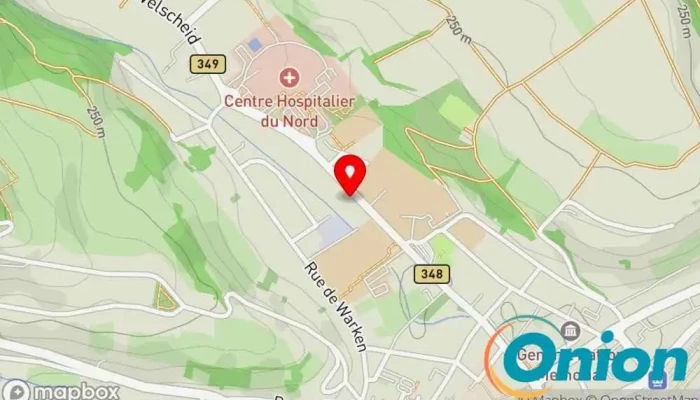 Kaart vun HELP - Croix-Rouge luxembourgeoise - Aides et Soins à domicile Haushaltshilfe, Häuslicher Pflegedienst, Altenpflege zu Ettelbruck