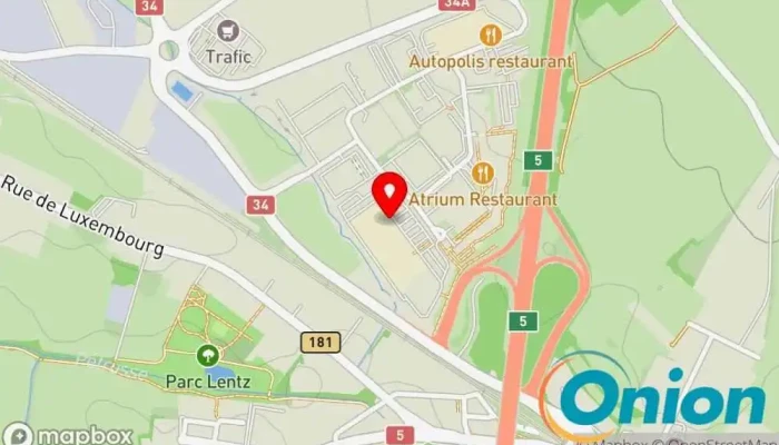 Kaart vun HORNBACH Bertrange Baumarkt zu Bertrange