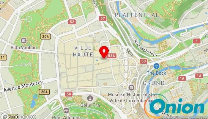 Kaart vun ICS Luxembourg IT-Berater zu Luxemburg