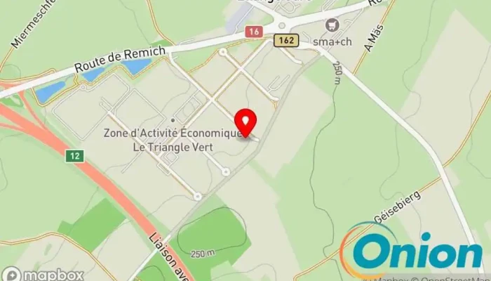 Kaart vun Interchauffage S.A. Heizungs- und Klimatechnikbetrieb, Klimaanlagenanbieter, Sanitärtechnik, Heizungsmonteur zu Bad Mondorf