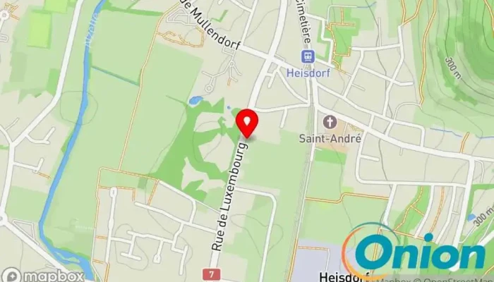 Kaart vun Kintzelé Pépinières Baumschule zu Steinsel