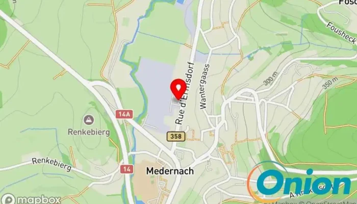 Kaart vun KISCH CONSTRUCTIONS SARL Bauunternehmen, Auftragnehmer zu Ernztalgemeinde