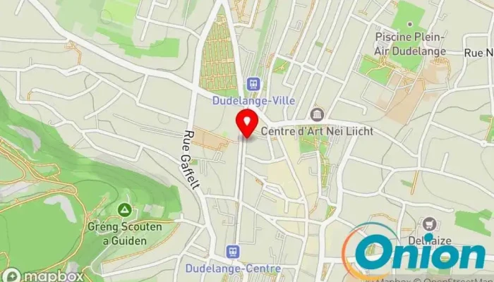 Kaart vun Kutten Alain D'Gestaltungshandwierker Maler, Trockenbauunternehmen, Bodenleger, Innenausbauunternehmen, Stuckateur, Holzboden-Einbaudienst zu Dudelange