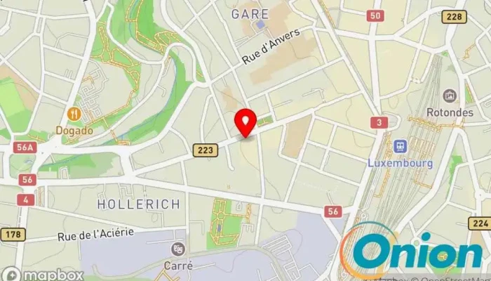 Kaart vun Le Riad Marokkanisches Restaurant zu Luxemburg